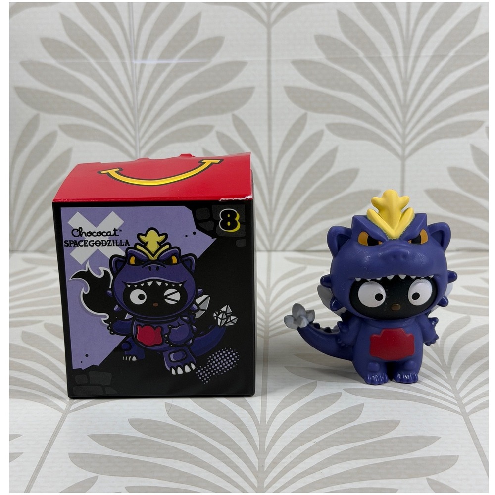 McDonalds Chococat x SpaceGodzilla Sanrio Hello Kitty Kaiju Toy Figure 2024 #8